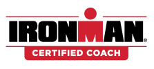 official badge of the IRONMAN triathlon certified coach